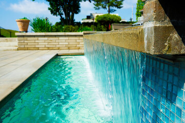 Pool waterfall