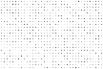 Leinwandbilder - Seamless dot pattern. Abstract dotted background in pop art and Polka style. Seamless black dot grid background. Vector