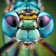 dragon fly eye macro photograph