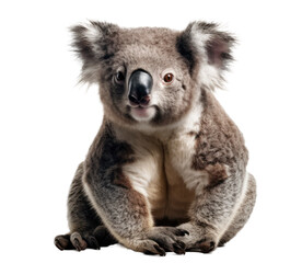 koala isolated transparent background. generative ai