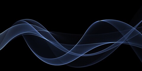  Modern Light Blue Wave Background