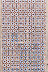  Traditional hand painted azulejos tiles decorating a building in Viana do Castelo.