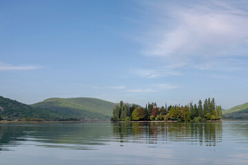 Sticker - Klosterinsel Visovac, Krk Nationalpark, Kroatien