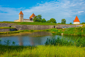 Sticker - View of Kuressaare Castle in Estonia