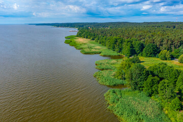 Wall Mural - Panorama view of Curonian spit peninsula in Lithuania