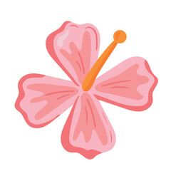 Sticker - flower hibiscus nature