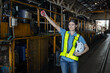 © Sathit Trakunpunlert - Portrait of Engineer train Inspect the train's diesel engine, railway track in depot of train