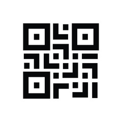 qr code scanning icon vector