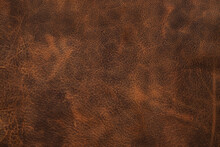 Dark Brown Leather Texture, Luxurious Oxhide Background