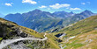 © coco - landscape of alpine french mountain with a path from tour of Mont Blanc