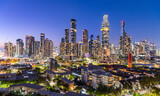 Fototapeta  - Melbourne CBD city night view