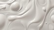 © cac_tus - White smooth glossy abstract elegant liquid background. White lava, cream, latex, lacquer, varnish wave. Generative ai