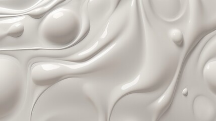 white smooth glossy abstract elegant liquid background. white lava, cream, latex, lacquer, varnish w