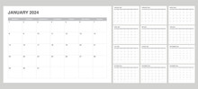 Set Calendar 2024 With Simple And Modern Design