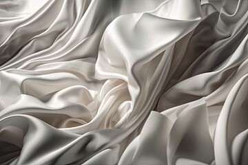 Sticker - detailed close-up of a textured white fabric. Generative AI