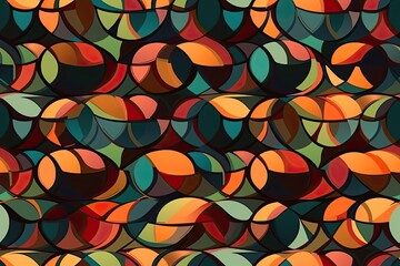 Wall Mural - abstract colorful circles on a white background. Generative AI