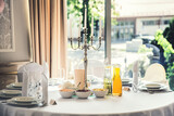 Fototapeta  - Ozdobiony stół w restauracji