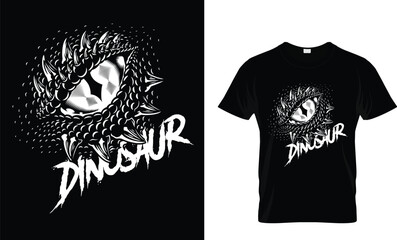 Dinosaur eye t-shirt design.Colorful and fashionable t-shirt design for men and women.