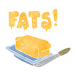 retro cartoon butter fats