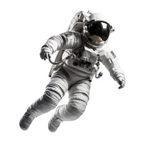 Astronaut, Spaceman In Suit Isolated On Transparent Background, PNG, Generative AI