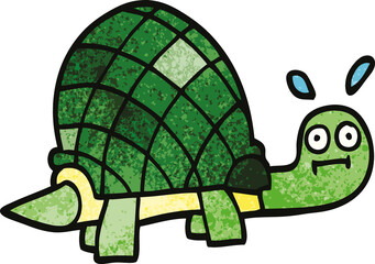 cartoon doodle funny tortoise