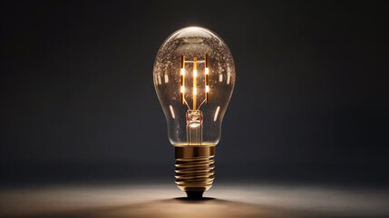 Poster - Close up of a light bulb.generative ai