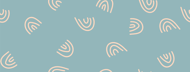 Seamless pattern with rainbow pattern. Gender neutral pattern for textiles, textures and simple backgrounds