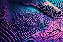 Background Synthwave Purple And Green Abstract Design Created With Generative AI Technology