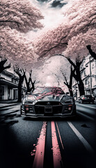 Naklejka na meble infared image of cherry