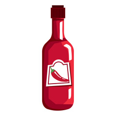 Wall Mural - bottle sauce of chili pepper