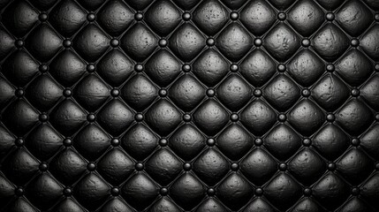  Black Leather background texture. ai generative