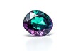 Cut or faceted Alexandrite gemstone - modern June birthstone. Created with Generative AI technology