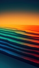 Poster - Gradients of beautiful colours. Generative AI.