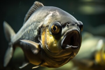 Wall Mural - Piranha without teeth. Generative AI.