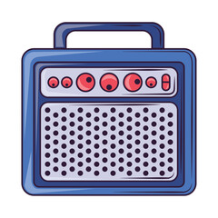 Canvas Print - radio icon isolated