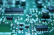 © Mentor56 - Closeup of Printed Circuit Board with processor, integrated circuits and many other surface mounted passive electrical components.