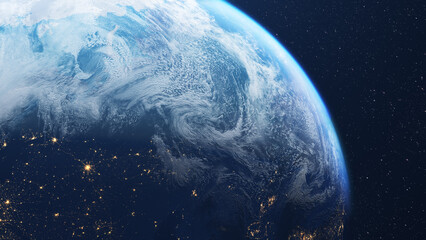 Wall Mural - Beautiful shot of planet earth from space