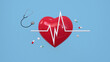 © Svystun_Roman - Health and medical-related objects cartoon style design, heartbeat, Medication Capsules, and Stethoscope, 3D rendering illustration.