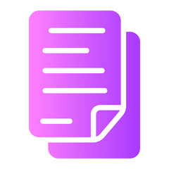 Wall Mural - contractbusiness and finance gradient icon