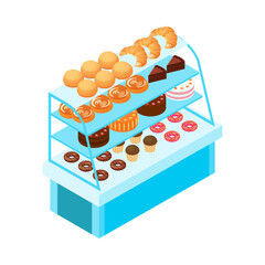 Poster - Isometric Desserts Display