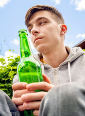 Canvas Print - Sad Young Man