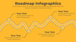 Vector roadmap business infographic presentation template