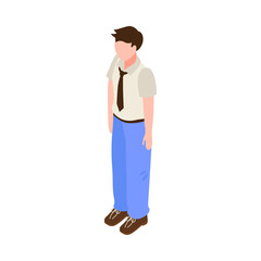 Sticker - Isometric Office Worker