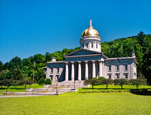 Vermont State House In City Of Montpelier, State Capital Of Vermont, New England, USA