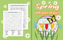Spring Word Search Book For Adults