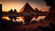 World famous pyramids in Egypt