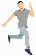 Wall Mural - person jumping