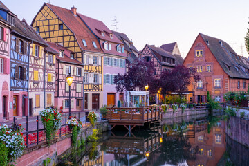 Wall Mural - Beautiful view of colorful romantic city Colmar, France, Alsace