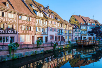 Wall Mural - Beautiful view of colorful romantic city Colmar, France, Alsace