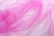 Beautiful pink tulle fabric on white background, top view